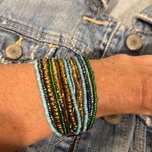 Bracelet NWT drizzle mini buckle beaded